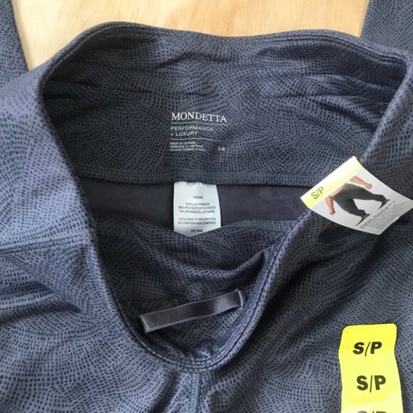 Mondetta Luxury Performance  Purple Grey Leggings women size S - Picture 10 of 15